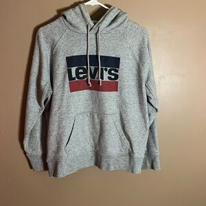 😄Levi’s Grey Hoodie Medium